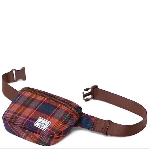 Hershel Supply Co. Chestnut Plaid Belt Bag NWT $50 - Picture 5 of 13